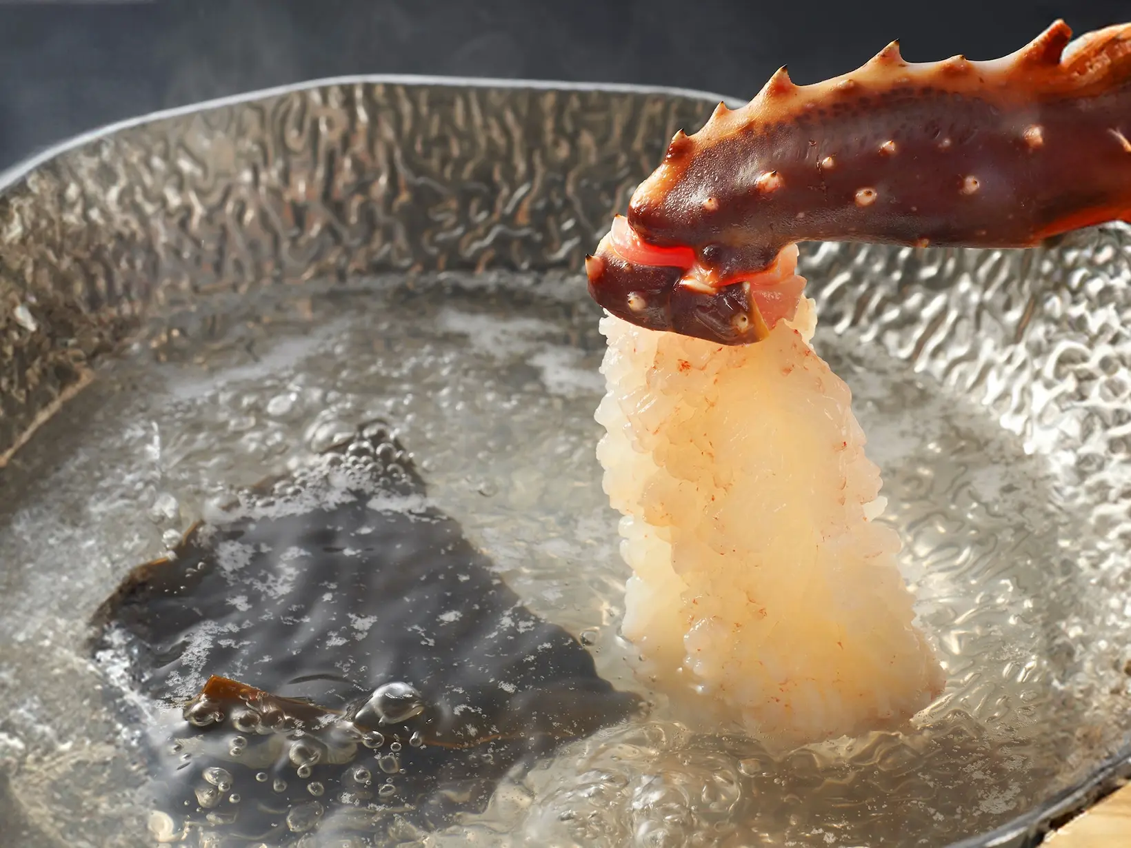 活タラバ蟹コース